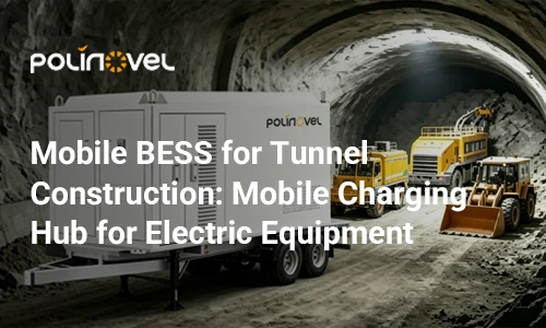 BESS móvil para la construcción de túneles: centro de carga móvil para equipo...